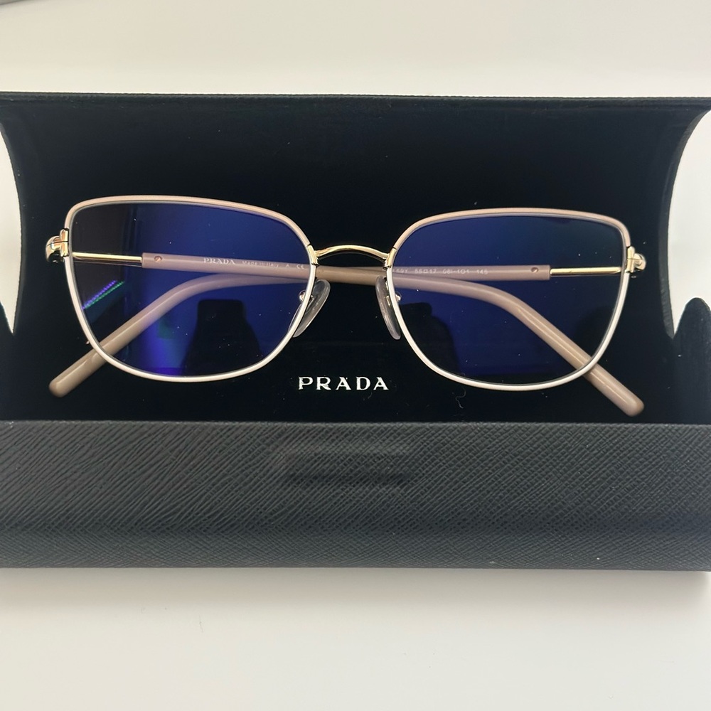(SOLD) Prada Prescription Frame with Blue Lenses Glasses